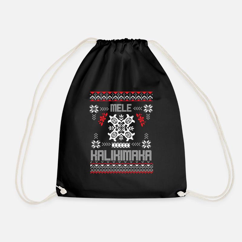 Mele Kalikimaka Hässlicher Weihnachtspullover - Turnbeutel - Schwarz
