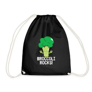 brocoli - Sac de sport léger - noir - Devant