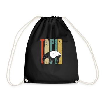 Tapir - Turnbeutel - Schwarz - Vorne