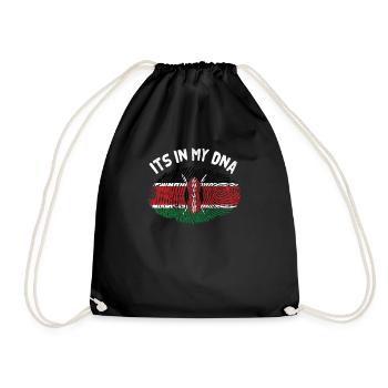 Kenya - Drawstring Bag - black - Front
