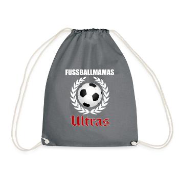 Fussballmama ULTRAS - Turnbeutel - Grau - Vorne