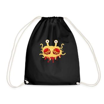 Flying spaghetti monster FSM pastafarian - Sac de sport léger - noir - Devant
