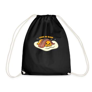 Le bacon aux œufs me laisse tranquille - Sac de sport léger - noir - Devant