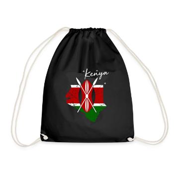 Kenya - Drawstring Bag - black - Front