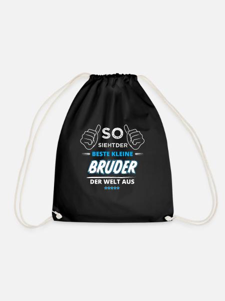 Beste kleine Bruder der Welt Geschenk Sohn - Turnbeutel - Schwarz