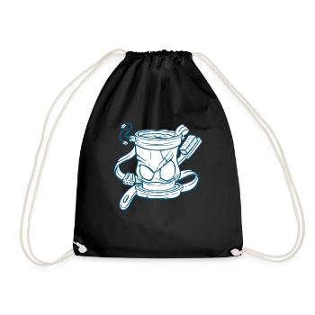 Chalk climbing climbing bouldering - Drawstring Bag - black - Front