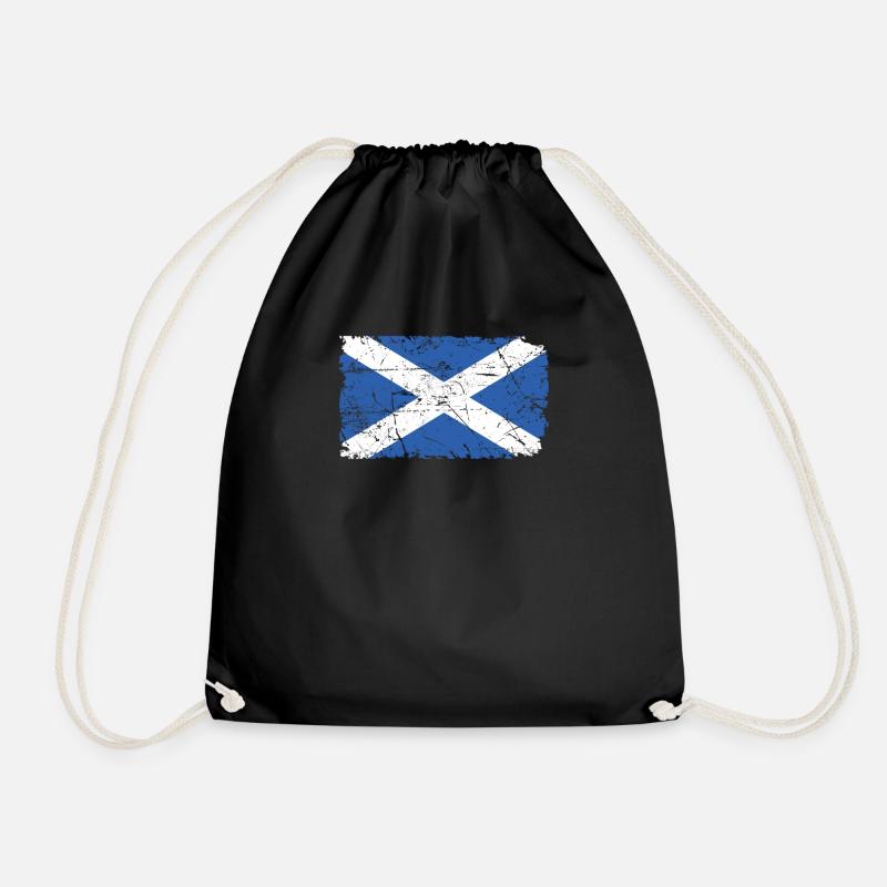 Scotland - Drawstring Bag - black