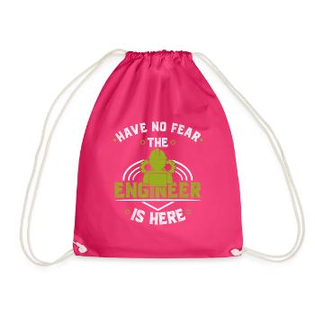 Engineer - Drawstring Bag - fuchsia - Front