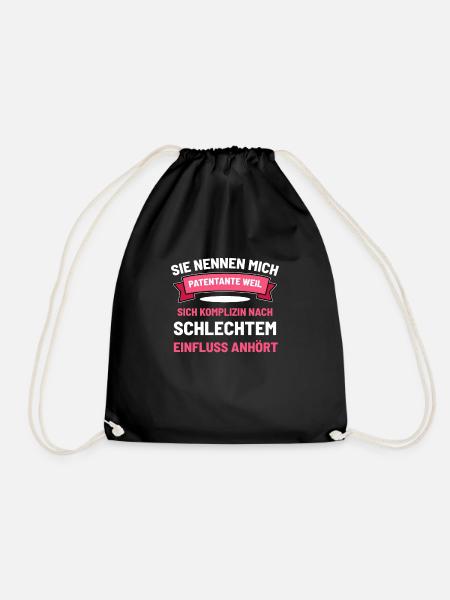 Patin Baby Dusche - Turnbeutel - Schwarz