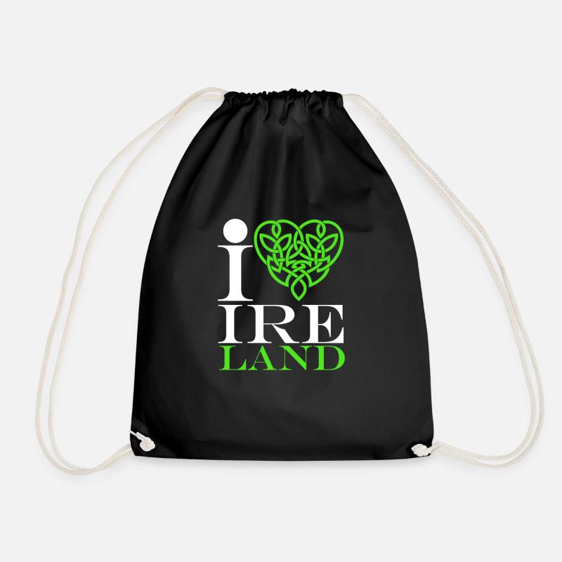 Irland - Turnbeutel - Schwarz