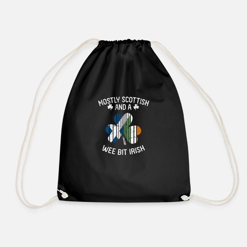 Scotland - Drawstring Bag - black
