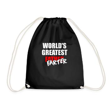Funny child man grandpa sayings daughter baby 2020 - Drawstring Bag - black - Front