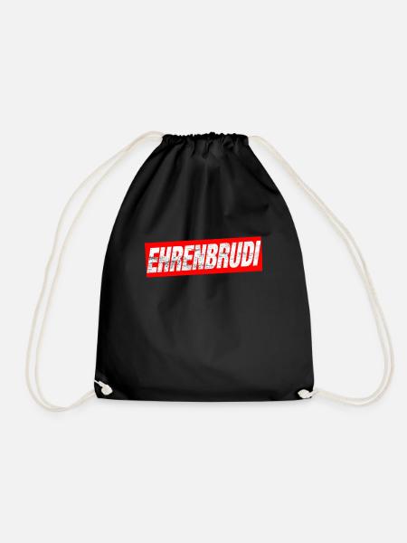 Ehrenbrudi Bro Brudi Bruder Ehrenmann - Turnbeutel - Schwarz
