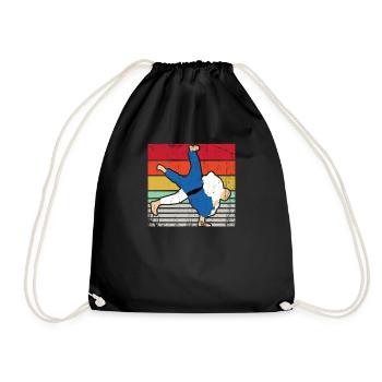 judo - Drawstring Bag - black - Front
