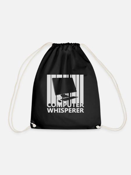 Computer Nerd - Turnbeutel - Schwarz