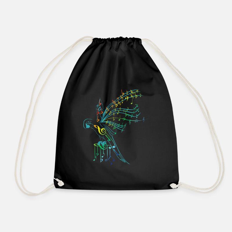 Oiseau de musique - Sac de sport léger - noir