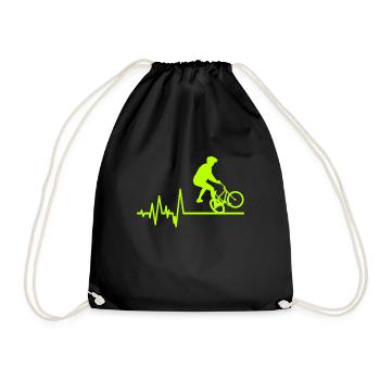 BMX - Drawstring Bag - black - Front