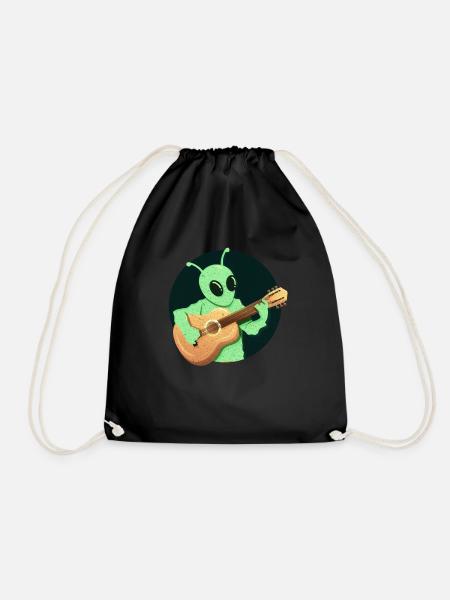Gitarre - Turnbeutel - Schwarz