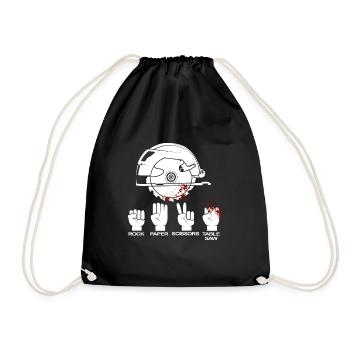 Scie à table cadeau de charpentier et menuisier - Sac de sport léger - noir - Devant