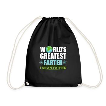 Le plus grand fœtus du monde, je voulais un cadeau père-père - Sac de sport léger - noir - Devant