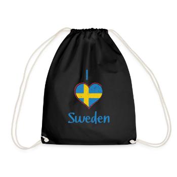 Suède - Sac de sport léger - noir - Devant