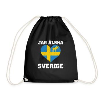 Suède - Sac de sport léger - noir - Devant