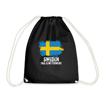 Suède - Sac de sport léger - noir - Devant