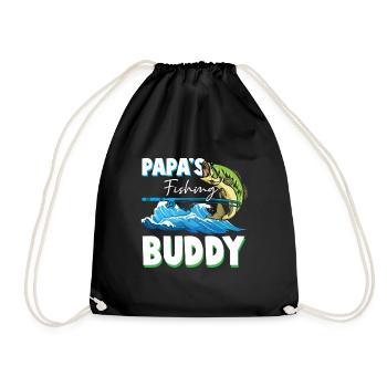 Père et fils copain de pêche à la mouche enfant - Sac de sport léger - noir - Devant