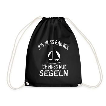 Je n’ai pas besoin de naviguer. - Sac de sport léger - noir - Devant