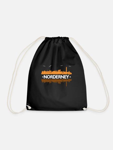 Norderney - Turnbeutel - Schwarz