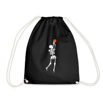 basketball - Drawstring Bag - black - Front