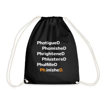 Doctorat inishe.D. Promotion Drôle - Sac de sport léger - noir - Devant