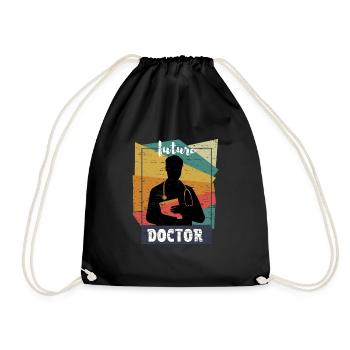 Étudiant en médecine Cadeaux futur docteur Chemise - Sac de sport léger - noir - Devant