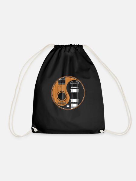 Gitarre - Turnbeutel - Schwarz