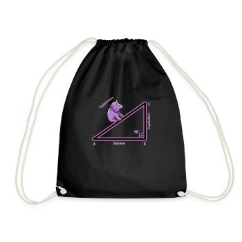 Hyppotenuse Hypotenuse Triangle Mathe Nerd Humour - Sac de sport léger - noir - Devant