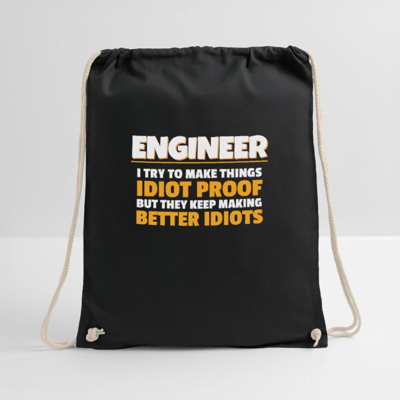 Engineering Gift Engineer I Try To Make Things Drawstring Bag