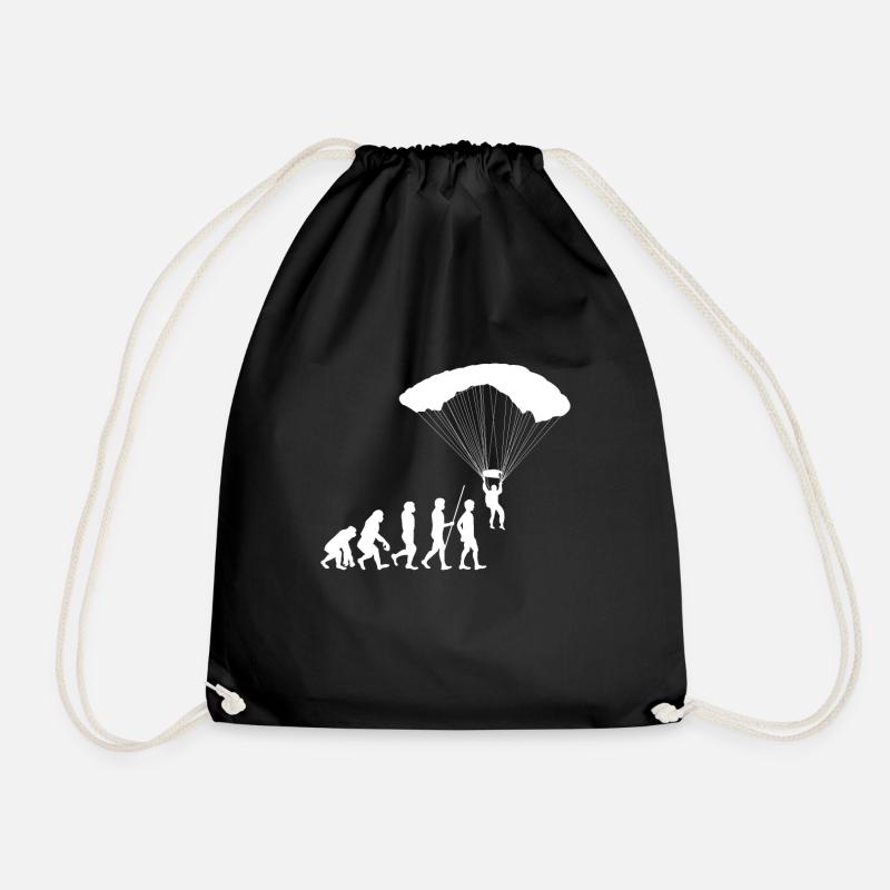 Evolution paragliding - Drawstring Bag - black