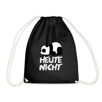 Not Panda today - Drawstring Bag - black - Front