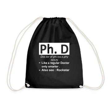 Philosophie du doctorat - Sac de sport léger - noir - Devant
