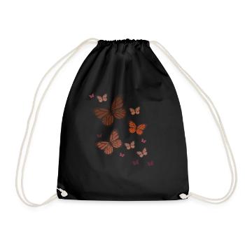 Papillon Papillon Papillon enfants - Sac de sport léger - noir - Devant