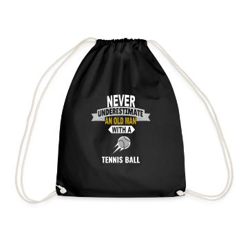 Papa tennis cadeau à naissance chemise papa papa - Sac de sport léger - noir - Devant