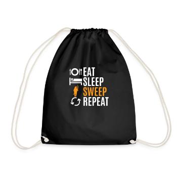 chimney sweeper - Drawstring Bag - black - Front