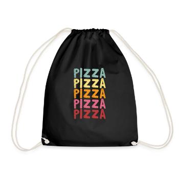 pizza - Sac de sport léger - noir - Devant
