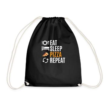 pizza - Sac de sport léger - noir - Devant