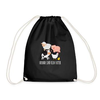 Végétaliens - Sac de sport léger - noir - Devant