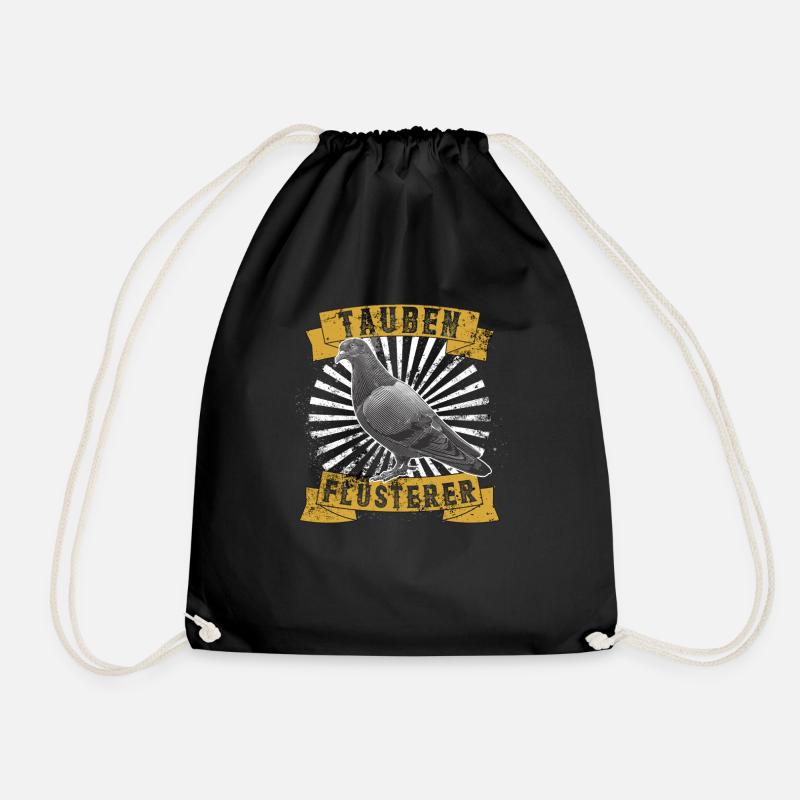 Pigeons Whisperer Pigeon Whisperer Pigeon Fancier - Drawstring Bag - black