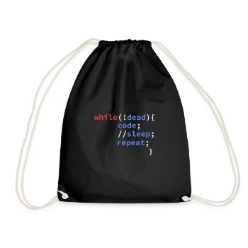 développeur informatique programmeur codeur - Sac de sport léger - noir - Devant
