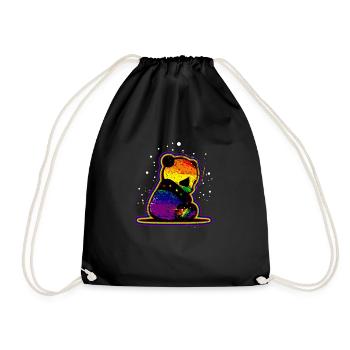 LGBTQ LGBTQIA CSD Lesbian Bi Trans Gay Pride Merch - Sac de sport léger - noir - Devant