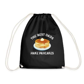 Les meilleurs papas font des crêpes T-shirt drôle pour papa - Sac de sport léger - noir - Devant
