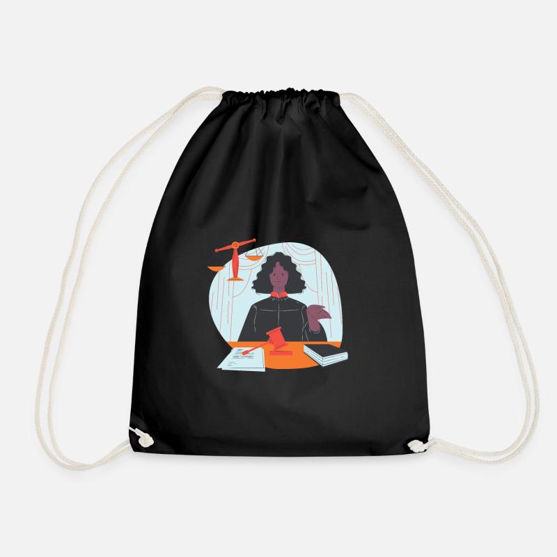 Geschenk für eine Richterin - Turnbeutel - Schwarz